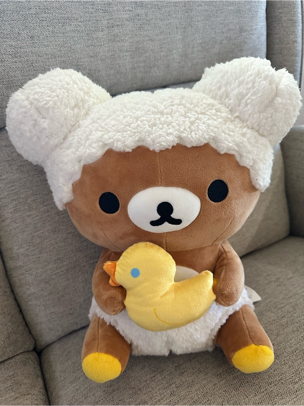 14” Bathtime Rilakkuma Bear w/ Duck